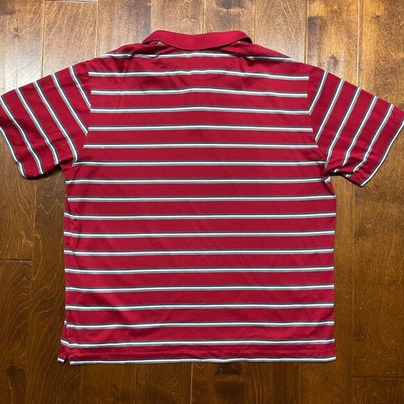 Nike Tiger Woods Big & Tall Performance Golf Red Striped Polo Shirt Men's XXL - Picture 5 of 9